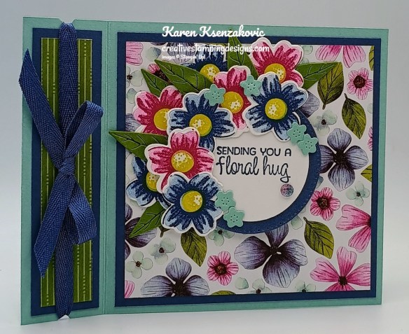 Stampin' Up! Impressions Abloom Fun Fold 4 creativestampingdesigns.com