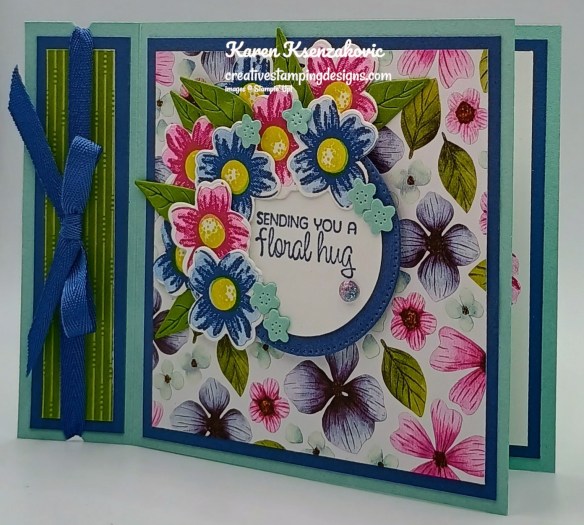 Stampin' Up! Impressions Abloom Fun Fold 3 creativestampingdesigns.com