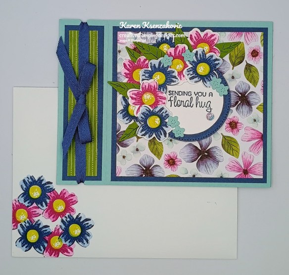 Stampin' Up! Impressions Abloom Fun Fold 6 creativestampingdesigns.com