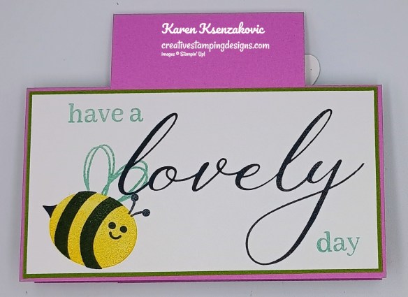 Stampin' Up! Bee My Valentine Fun Fold 5 creativestampingdesigns.com