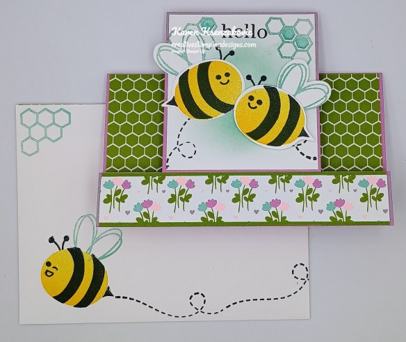 Stampin' Up! Bee My Valentine Fun Fold 6 creativestampingdesigns.com