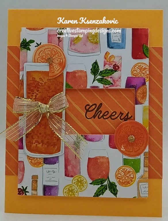 Stampin' Up! Cheers & Sips Orange 2 creativestampingdesigns.com