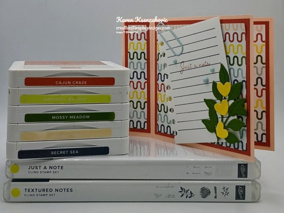 Stampin' Up! Just A Note Book Fold 1 creativestampingdesigns.com
