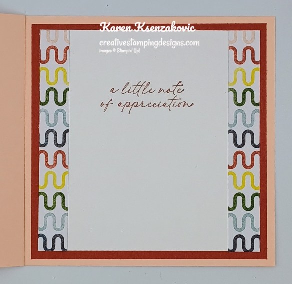 Stampin' Up! Just A Note Book Fold 5 creativestampingdesigns.com