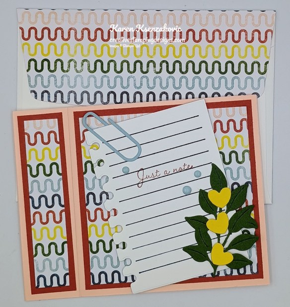 Stampin' Up! Just A Note Book Fold 7 creativestampingdesigns.com