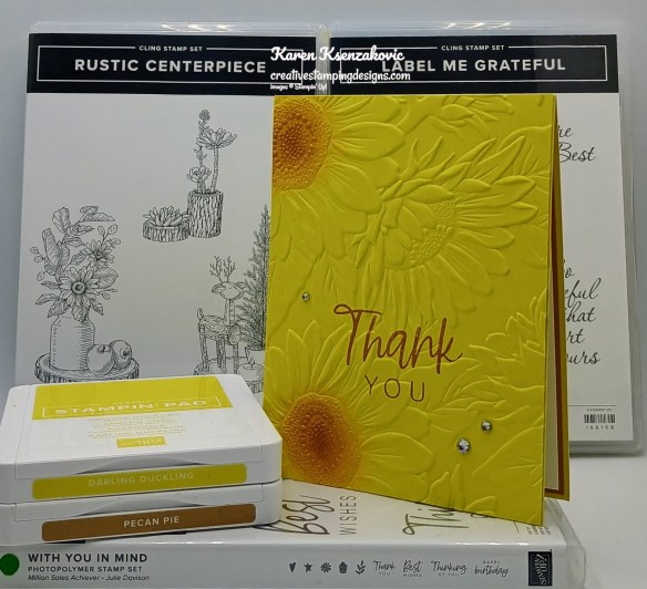 Stampin' Up! With You in Mind Sunflower 1 creativestampingdesigns.com