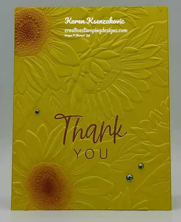 Stampin' Up! With You in Mind Sunflower 2 creativestampingdesigns.com