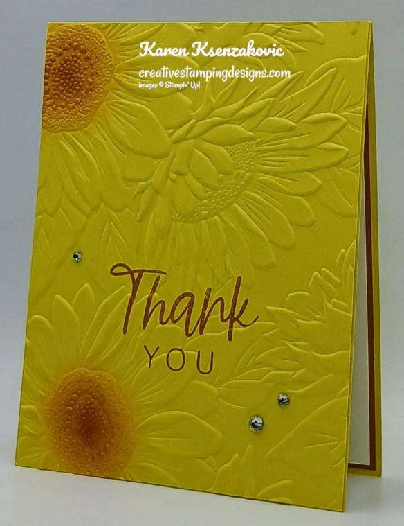 Stampin' Up! With You in Mind Sunflower 4 creativestampingdesigns.com