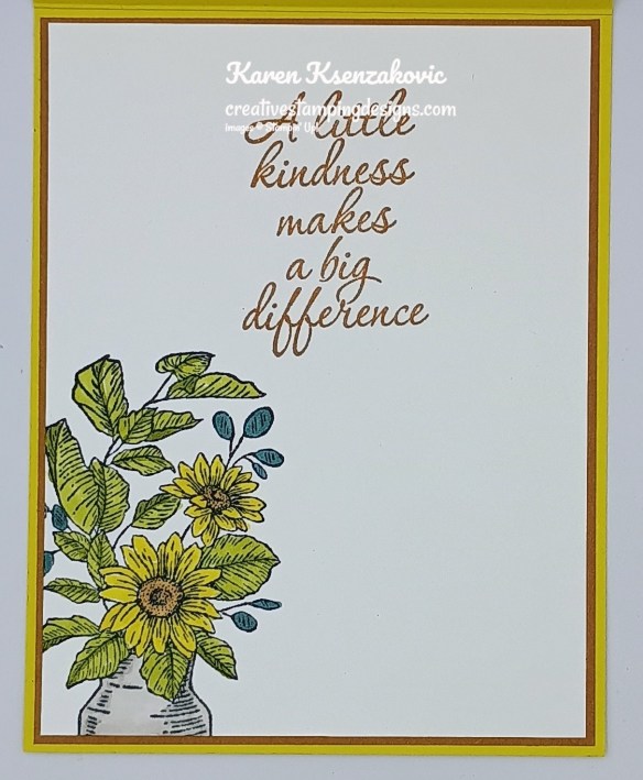 Stampin' Up! With You in Mind Sunflower 5 creativestampingdesigns.com