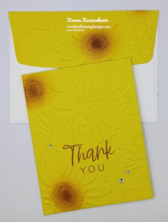 Stampin' Up! With You in Mind Sunflower 7 creativestampingdesigns.com