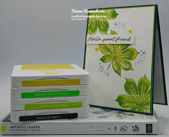 Stampin' Up! Artistic Leaves CAS 1 creativestampingdesigns.com