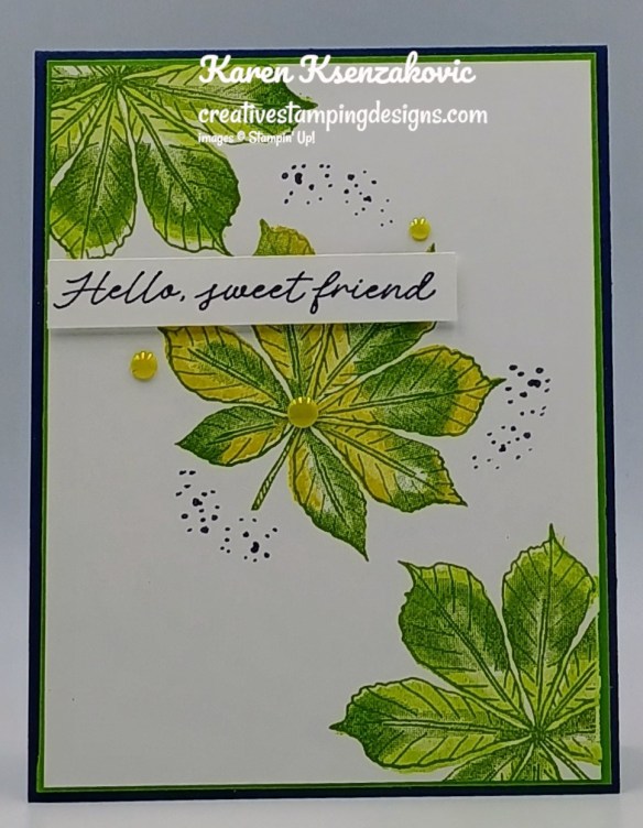 Stampin' Up! Artistic Leaves CAS 2 creativestampingdesigns.com