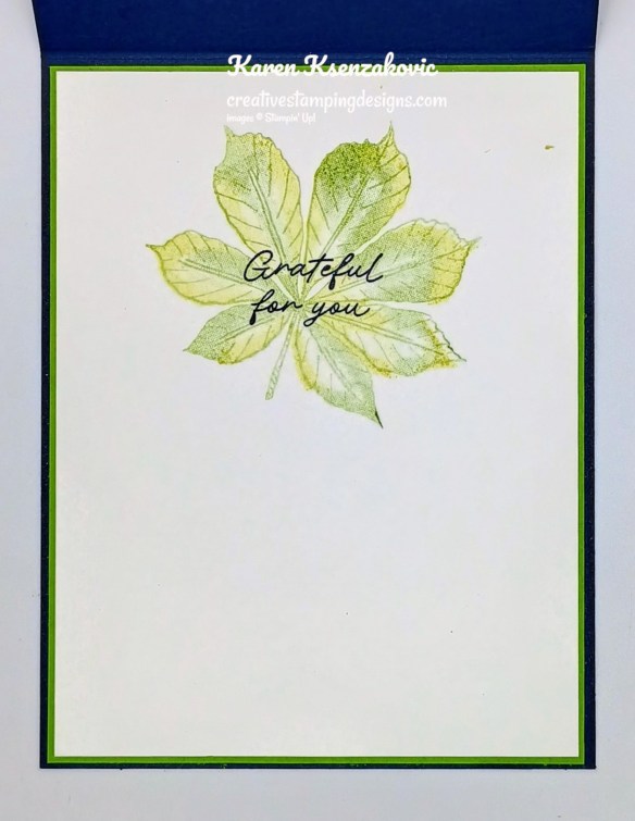 Stampin' Up! Artistic Leaves CAS 5 creativestampingdesigns.com