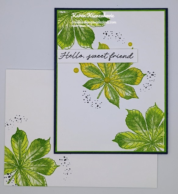 Stampin' Up! Artistic Leaves CAS 6 creativestampingdesigns.com
