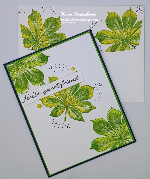 Stampin' Up! Artistic Leaves CAS 7 creativestampingdesigns.com
