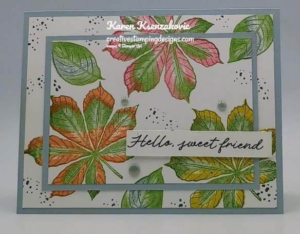 Stampin' Up! Artistic Leaves Double Time 2 creativestampingdesigns.com