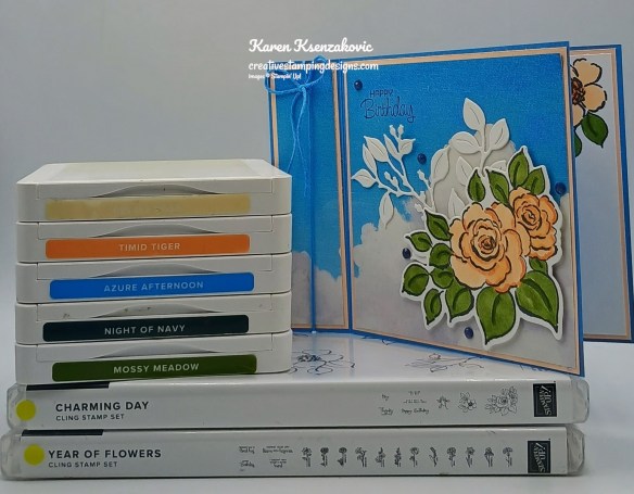 Stampin' Up! Charming Day Book Fold 1 creativestampingdesigns.com