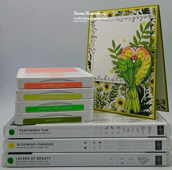 Stampin' Up! Feathered Fun Celebrate 1 creativestampingdesigns.com