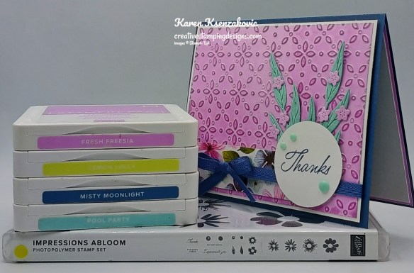 Stampin' Up! Impressions Abloom Thanks 1 creativestampingdesigns.com