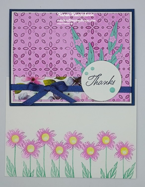 Stampin' Up! Impressions Abloom Thanks 6 creativestampingdesigns.com