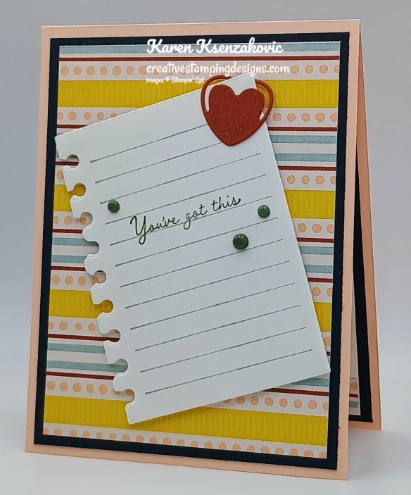 Stampin' Up! Just A Note 4 creativestampingdesigns.com