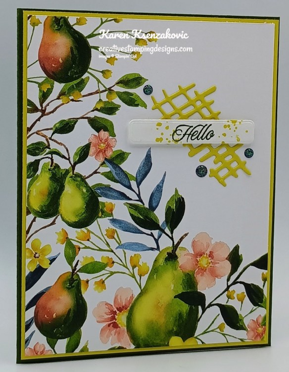 Stampin' Up! Perfectly Pears CAS 3 creativestampingdesigns.com