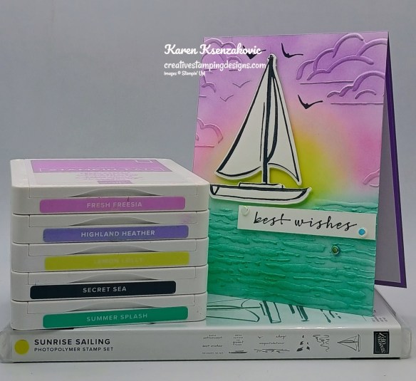Stampin' Up! Sunrise Sailing Blended 1 creativestampingdesigns.com