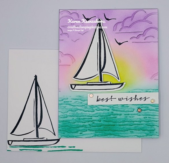 Stampin' Up! Sunrise Sailing Blended 6 creativestampingdesigns.com