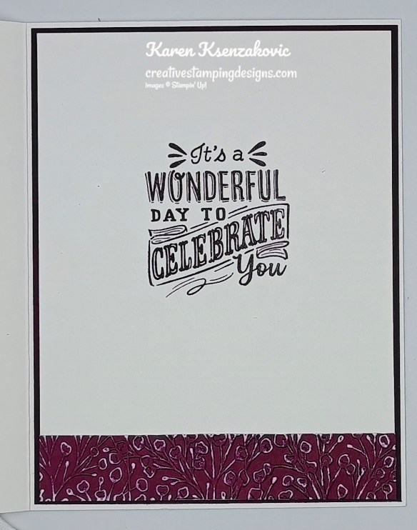 Stampin' Up! With You In Mind Birthday 5 creativestampingdesigns.com