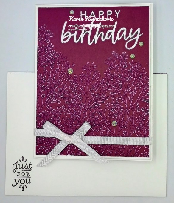 Stampin' Up! With You In Mind Birthday 6 creativestampingdesigns.com