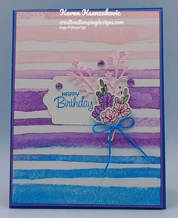 Stampin' Up! Year of Flowers Birthday 2 creativestampingdesigns.com