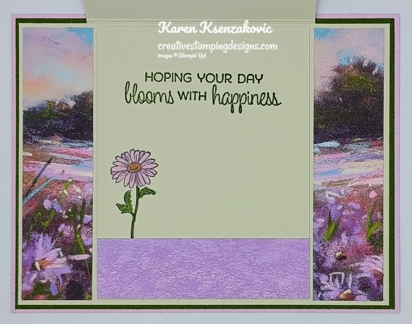 Stampin' Up! Year of Flowers Daisy Fun Fold 5 creativestampingdesigns.com