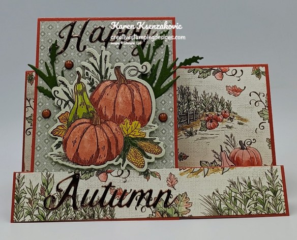 Stampin' Up! Amber Autumn Fun Fold 2 creativestampingdesigns.com
