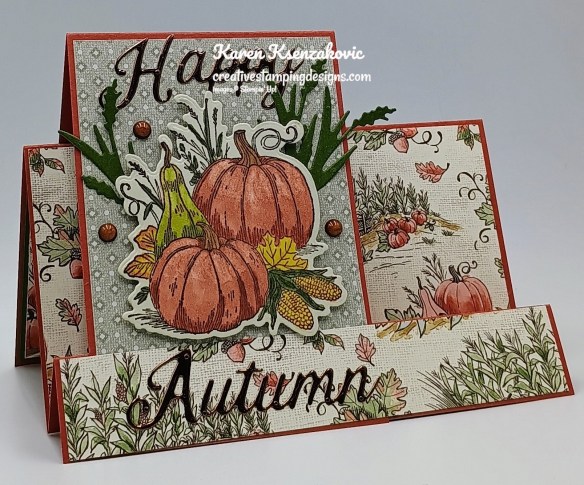 Stampin' Up! Amber Autumn Fun Fold 4 creativestampingdesigns.com