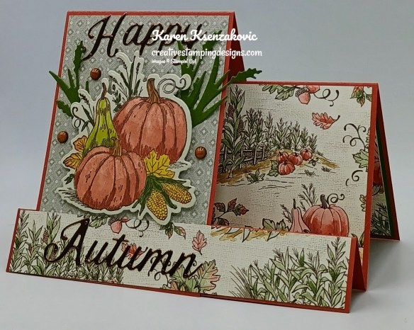Stampin' Up! Amber Autumn Fun Fold 3 creativestampingdesigns.com