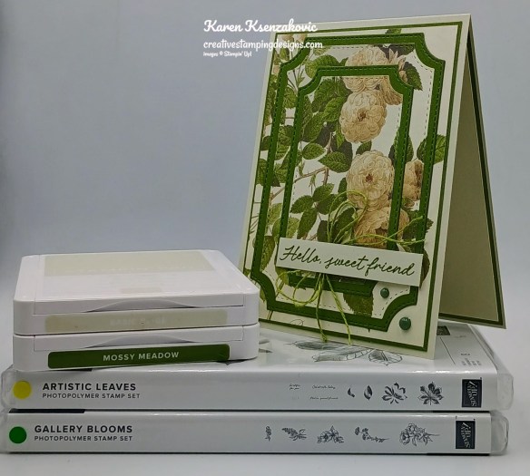 Stampin Up! Artistic Leaves Triple time 1 creativestampingdesigns.com