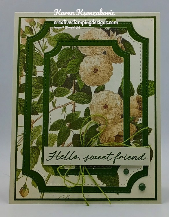 Stampin Up! Artistic Leaves Triple time 2 creativestampingdesigns.com