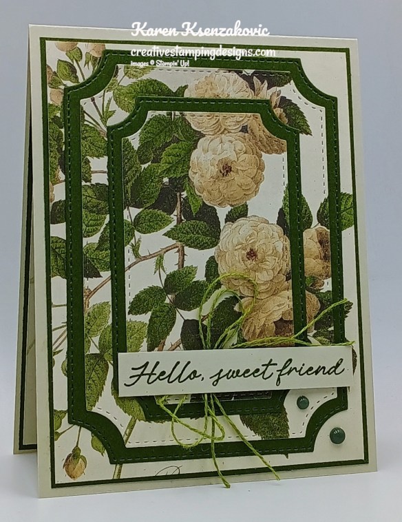 Stampin Up! Artistic Leaves Triple time 3 creativestampingdesigns.com