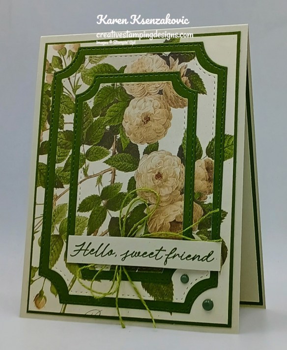 Stampin Up! Artistic Leaves Triple time 4 creativestampingdesigns.com