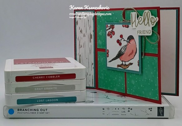 Stampin' Up! Branching Out Book Fold 1 creativestampingdesigns.com