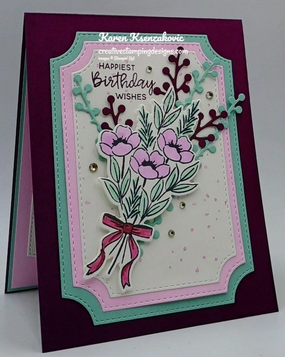 Stampin' Up! Christmas Greenery Birthday 3 creativestampingdesigns.com