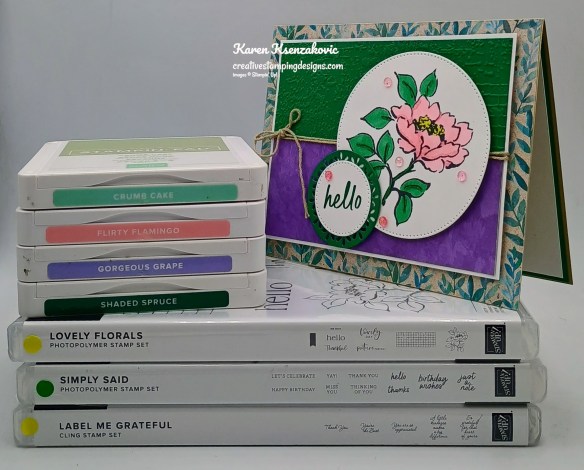 Stampin' Up! Lovely Florals Hello 1 creativestampingdesigns.com