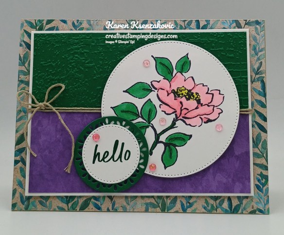 Stampin' Up! Lovely Florals Hello 2 creativestampingdesigns.com