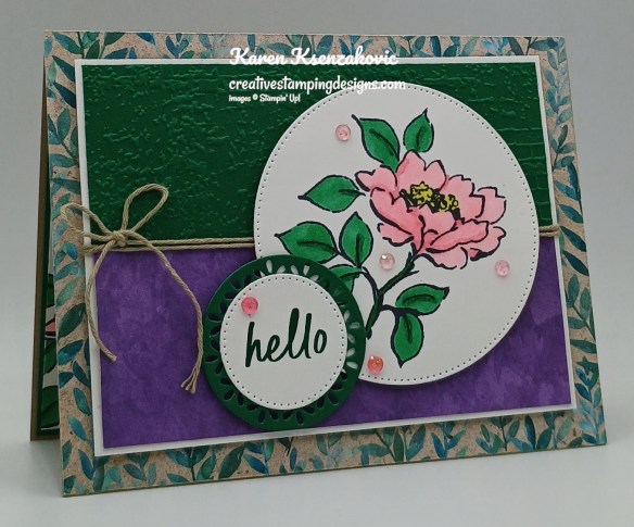 Stampin' Up! Lovely Florals Hello 3 creativestampingdesigns.com