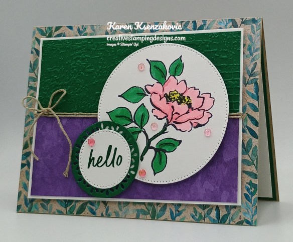 Stampin' Up! Lovely Florals Hello 4 creativestampingdesigns.com
