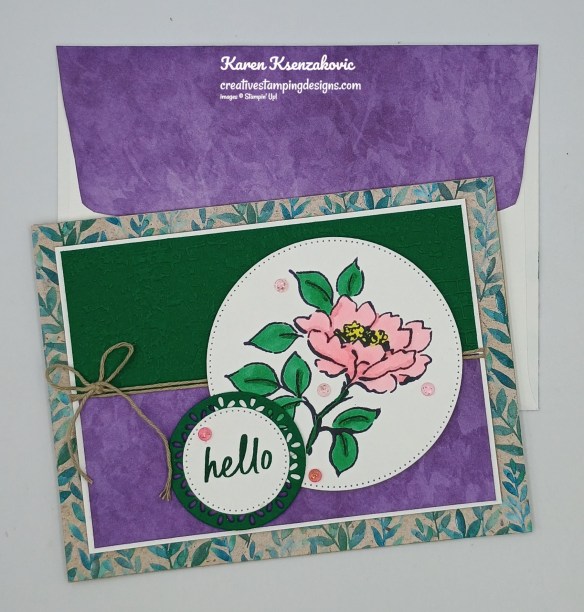 Stampin' Up! Lovely Florals Hello 7 creativestampingdesigns.com