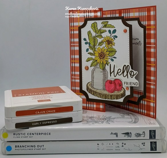 Stampin' Up! Rustic Centerpiece Branching Out 1 creativestampingdesigns.com