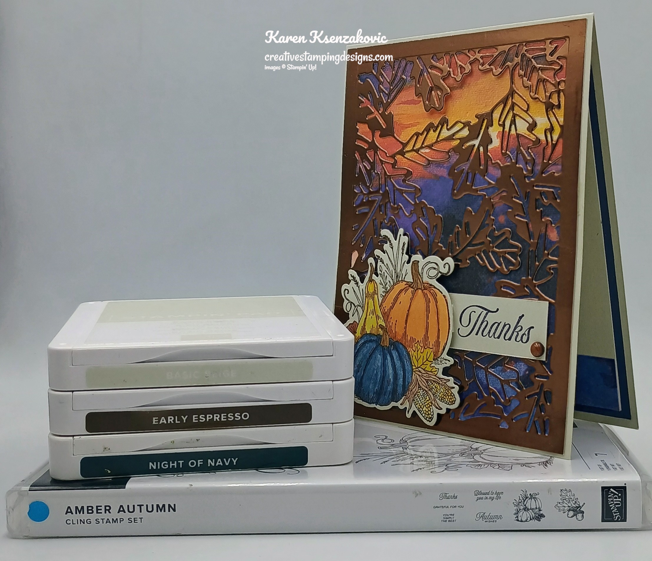 Stampin’ Up! Amber Autumn Sunset | Creative Stamping Designs