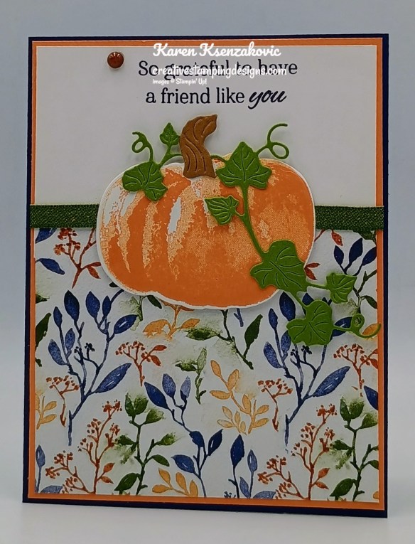 Stampin' Up! Beautiful Pumpkins Friendship 2 creativestampingdesigns.com
