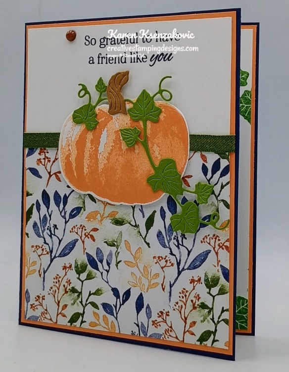 Stampin' Up! Beautiful Pumpkins Friendship 4 creativestampingdesigns.com